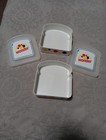 Vintage Set Of Two Plastic Wonder Bread Sandwich Containers Holders 2010 Logo
