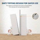 71  Wooden Armoire Wardrobe Closet Furniture 4 Doors Drawer Hanging Rod Cabinet