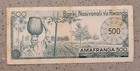 500 Francs 1964  1 9 64  Rwanda Vg f Serial  A054867   rare Date  