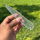 6  Inch Large Crystal Quartz Arrowhead - Gemstone Crystal Point Decor   Gifts