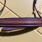 Edgewood Leather Fancy Stitch Padded Wide Noseband- Oversized 