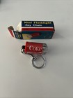 Vintage Coka Cola Coke Mini Flashlight Keychain   Box  Not Working 