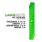 Lawnrazor Blade For Cub Cadet Ztx4-60 Ztx5-60 742p05516 60-inch Mulching 3 Pack