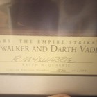 Star Wars Esb Luke   Vader Duel Lithograph Ralph Mcquarrie  1500 Autograph Litho