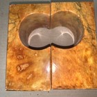 Vtg Hand Carved Italian Alabaster Modernist Shaped Marble Bookends Mcm Art Deco