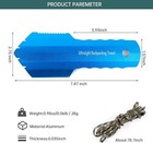 Ultralight Camping Trowel Backpacking Portable Aluminum Blue 