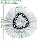 Replacement Microfiber Mop Head For O-cedar Spinning Mops Easy To Clean