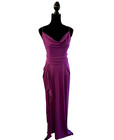 Bcbgmaxazria Hedi Draped Maxi Dress Gown Womens Sz Medium Orchid Purple New  298