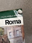 1976 Original Alitalia Italy World Airline Roma Poster Advertising Military Man
