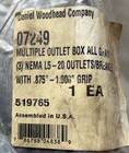     Woodhead 07249 Multiple Outlet Box 3 Nema L5-20 Receptacles W  Breaker    