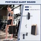 Portable Wooden Slant Board Calf Stretcher Adjustable Incline Squat Wedge