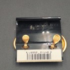 New Monet Vintage Greek Roman Coin Stud Earrings Two Tone Gold Silver Vintage