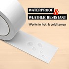 White Duct Tape Heavy Duty  3 Rolls 2  x20yd Wide Waterproof Outdoor