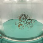 Vintage Looklift Cake Cover Holder 1930s Hard Plastic Green Stepped Lines