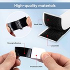 20ft X 1 Inch Hook And Loop Tape Strips With Adhesive  Heavy Duty Sticky Back Ny