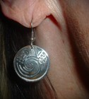 Dynamic Vintage Sterling Silver Metal Arts Group  Tribal Necklace   Earrings 