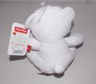 Fisher Price Bean Bag Plush Bear White Blue Baby Infant Toy Lovey  6   