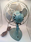 Vintage Dominion Model 2012 Oscillating Desk Fan Cast Iron Base Tested Working