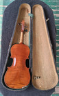  beautiful Antique 1 2 Size Violin Solid Flamed Maple With Case 