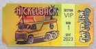 Nickelback Vip Backstage Pass Laminate - 2023 Get Rollin  Tour