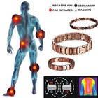 Men s Bracelet Magnetic Therapy Arthritis Pain Relief Pure Solid Copper Bangle