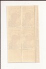 1968 U s  Stamps Walt Disney 6 Cent Plate Block Of 4 Scott   1355 Free Ship