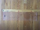Vintage Fiskars Acrylic Quilting   Sewing Ruler With Grid 24 l X6 w Made In Usa