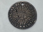 1832 Argentina 4 Reales Sunface Provincias Rio Plata Silver Coin