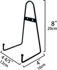 8 Inch Large Black Metal Wall Mount Display Easel Plate Hanger Vertical Plate St