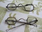 3 Antique Pre-civil War Sliding Sides Spectacles Eyeglasses Silver Maybe