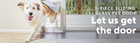 Brand New Petsafe Adjustable Sliding Glass Pet Dog Door Medium White Ppa11-13135