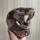 4 5lb Natural Quartz Crystal Carved Snake Reiki Healing 1pc