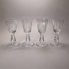 Vintage Waterford Crystal Sherry Cordial Glasses Rosslare Pattern - Set Of Four