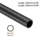 4pcs Carbon Fiber Tubes 6mm X 8mm Od Matte Surface 3k Roll Wrapped For Airplane