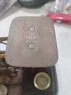 Antique English Victorian Brass Postal Scale-wooden Base-3 Weights-fast Shipping