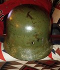 Ww2 German Helmet      Read About  Damage      Se64 No Liner