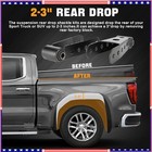 2 -3  Rear Lowering Drop Shackles Kit For 1988-2018 Chevrolet Silverado 1500    