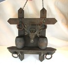 Antique Match Stick Holder - Moose - Rustic Cabin Decor - Wall Mount