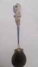 Antique Egyptian Silver    Handmad Cloisonne   Champleve Enamel Spoons   