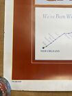 Rare Vtg Amtrak Crescent Train New Orleans To Dc Travel Poster 25x40 Jazz