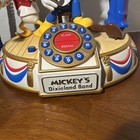 1986 Disney Mickey s Dixieland Band Animated Figurine Phone -see Description