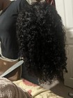 Durya 14    Human Hair Bob Wig 13x4 Lace Front Deep Wave Curly 220  Density