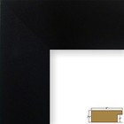 Craig Frames Bauhaus  2 Inch Wide Modern Mystic Black Satin Picture Frame 4-pack
