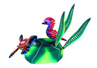 Oaxacan Wood Carving Fidel Blas Sea Horse Turtle Oaxaca Mexico Folk Art Alebrije