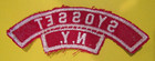 Syosset N y  Boy Scouts Of America Bsa Red And White Community   State Strip