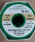 Kester 24-7068-7606 Solder Wire  Lead Free  Sn96 5ag3 0cu0 5  2 2  275    050 