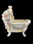 Vtg 1978 Sittre Ceramic Products Large Ceramic Cradle Crib Planter Baby Shower