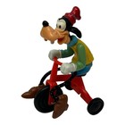Goofy Riding A Tricycle Toy Figure Japan 1977 Vintage Walt Disney Productions