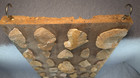 Display Of Native American Artifacts Arrowheads  Points On Board Kent County  Md