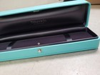 Tiffany   Co  Engagement Blue Leather Bracelet Empty Box Case